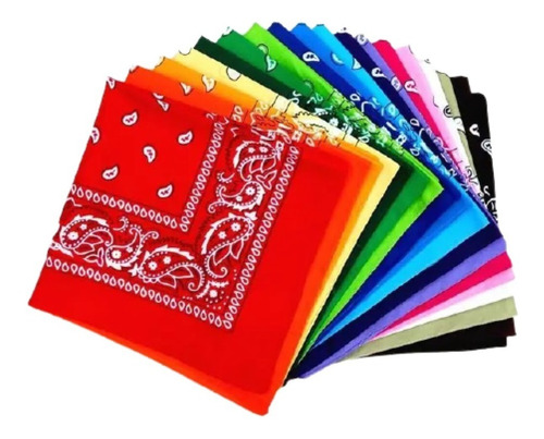Bandana Pañuelo 100% Algodón Unisex Original Varios Colores