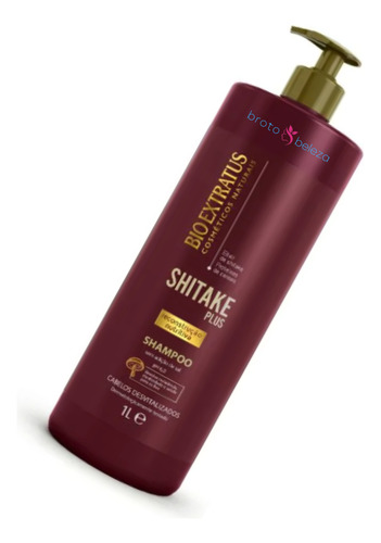 Shampoo Shitake Plus Bio Extratus 1.000ml  Broto Beleza
