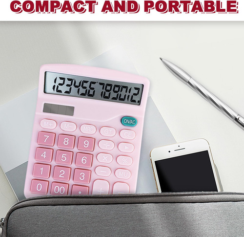 Bosiobuf Calculadora Básica Con Cómoda Pantalla Lcd Grande,