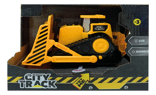 City Track Tractor Topadora A Friccion Con Luz