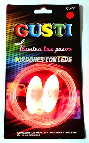 Cordones Luminosos Con Luz Led - 5 Soles Cotillón