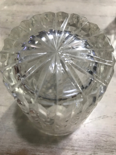 8 Vasos De Whisky De Vidrio Tallado Usados Transparente (Usado)