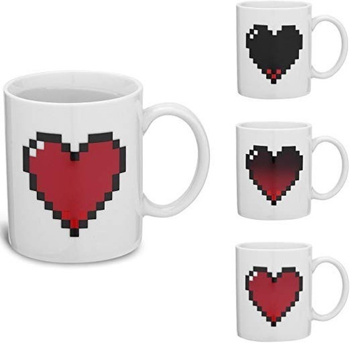 Imagen 2 de 3 de Taza Corazón Pixelado