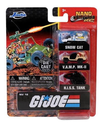 Imagen 9 de 10 de Jada Toys Hollywood Rides G.i. Joe Nano 3-pack