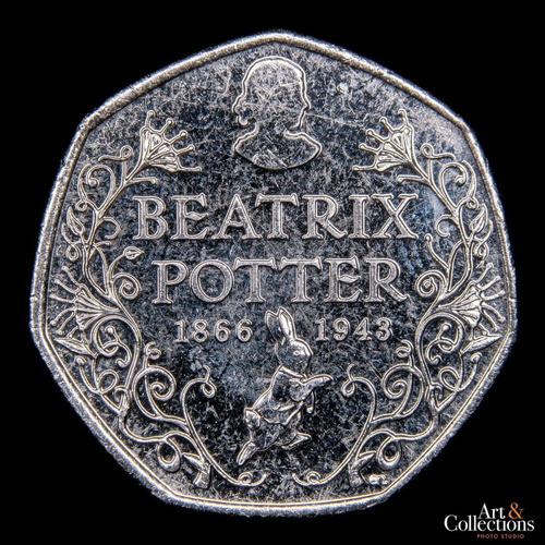 Gran Bretaña, 50 Pence, 2016. Beatrix Potter. Sin Circular