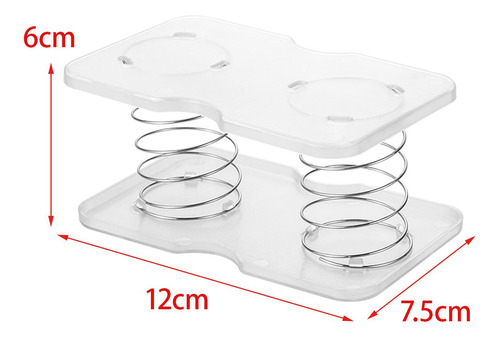 3 Paquete De 3-6 Soportes De Resorte Para Caja De 3 Piezas