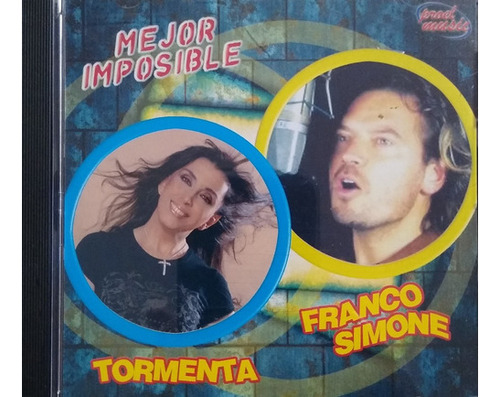 Tormenta - Franco Simone Cd Original   Mejor Imposible   