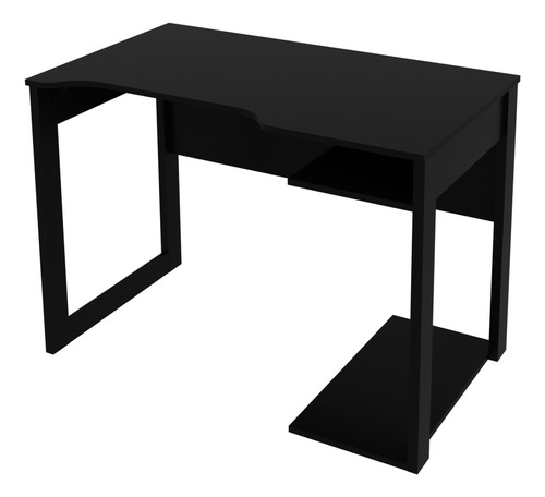 Escrivaninha Mesa Gamer para Computador 1 Prateleira ME4161 Preto/Azul - Tecnomobili