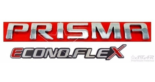 Emblemas Prisma Econoflex - 2006 À 2011 - Modelo Original