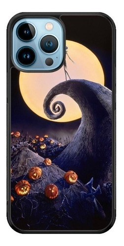 Funda Protector Para iPhone Halloween Jack Mundo Luna Brujo