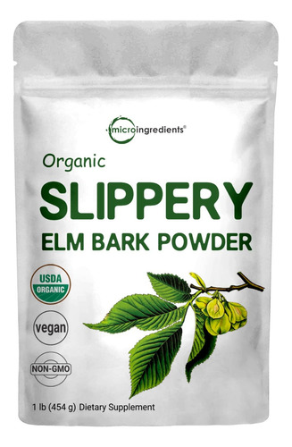 Sustainably Us Grown Organic Slippery Elm Bark Powder, 1 Pou