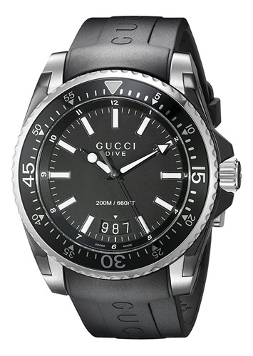 Gucci Gucci Dive Analog-display Swiss Quartz Black Reloj De