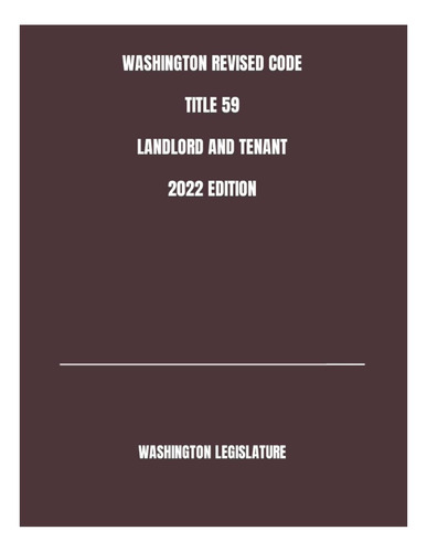 Livro: Código Revisado De Washington, Título 59, Proprietári