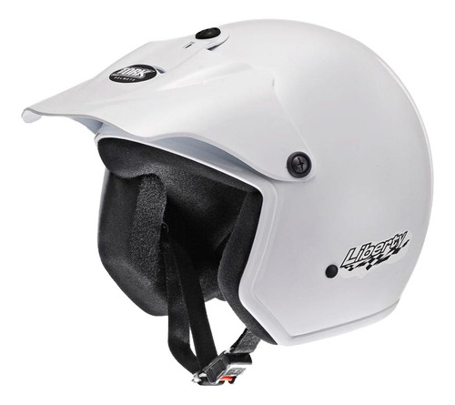 Casco Moto Abierto Protork Liberty Blanco T 56