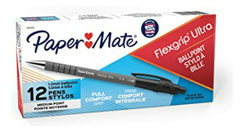 Bolígrafo Paper Mate Flexgrip Ultra, 12 Unidades.