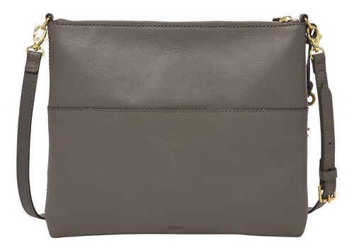 Imagen 1 de 8 de Crossbody Piel Dama Fossil Fiona Taupe