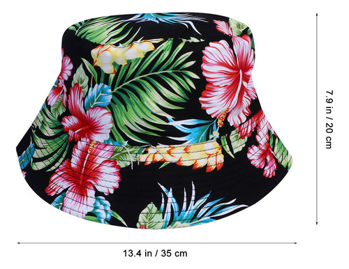 Sombrero De Pescador De Algodón Con Estampado Para Mujer, 1