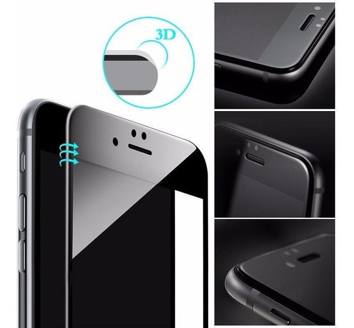 Glass Vidrio Templado Curvo 5d iPhone 6s 7 8 Plus Xr Xs Max!