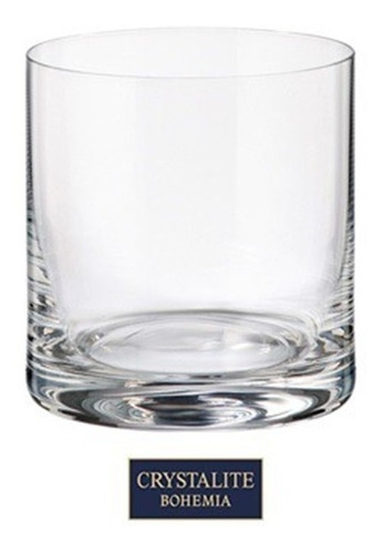 Vaso Cristal Bohemia X6 Crystalite Larus 410 Ml Whisky