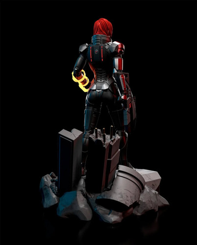 Comandante Shepard Mass Effect Game 24cm Figura Resina
