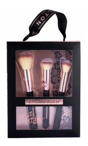 Kit De 3 Brochas Para Maquillaje Paris Hilton Brush Set 3 Pz Kit De 3 Brochas Para Maquillaje Paris Hilton Brush Set 3 Pz