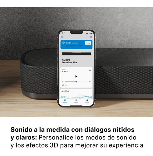 Imagen 5 de 10 de Sennheiser Ambeo Soundbar | Plus Con Sonido Inmersivo 3d Color Negro