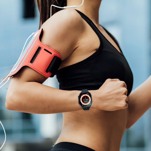 Smartwatch 8 Ultra Max | Reloj Inteligente Caja Negro Correa Negro Bisel Negro Diseño De La Correa Mesh