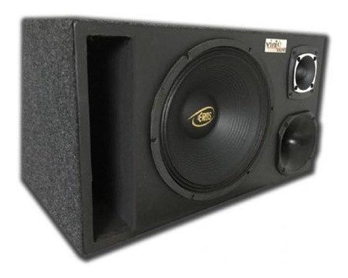 Caixa Trio Eros E-450lc Black 450wrms 12' + Driver + Tweeter