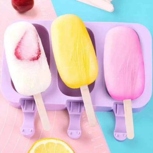 Set De 3 Palitos De Helado De Silicona Para Helado, 150 Pali