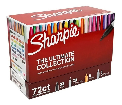 Imagen 3 de 4 de Set Marcadores Sharpie Colección X 72 - Arte - Fibra