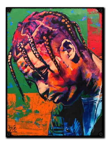 #173 - Cuadro Vintage 30 X 40 - Travis Scott - Trap - Poster