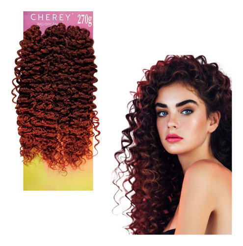 Cabelo Bio Orgânico Crochet Cacheado - Marshmallow 55cm Cor T1b/530