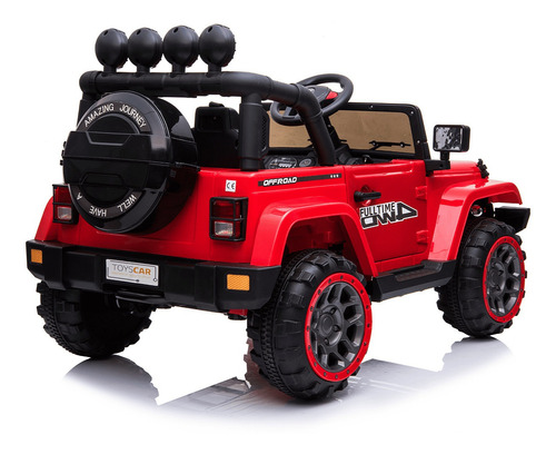 Carrinho Elétrico Infantil Jipe Vermelho 2 Motores Potente