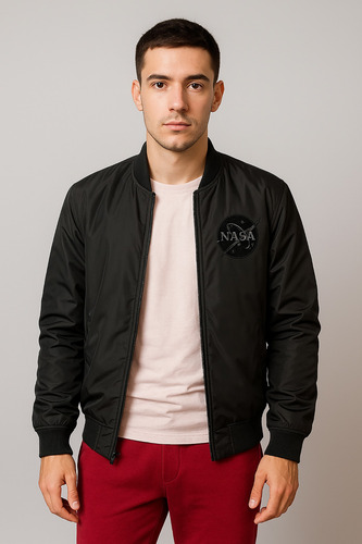 Campera Bomber Reversible Rompevientos Para Hombre A92