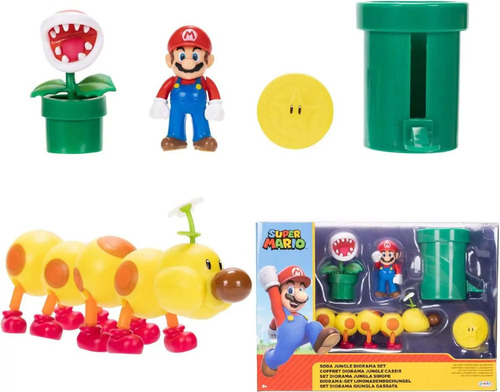 Diorama Soda Jungle Fig 6cm Articulada Jakks Pacific Mario