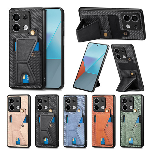 B Funda Magnética Cards Solt Kickstand Para Redmi Cover