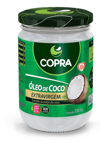 Óleo De Coco Extra Virgem 500ml Copra Original - Original