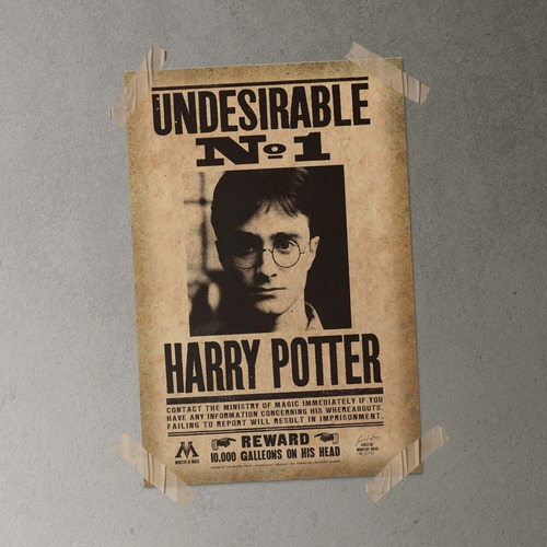 Poster Cartel Harry Potter Undesirable No.1