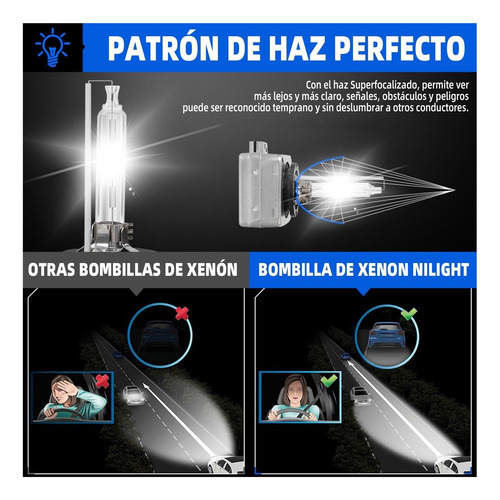 Faro Hid Xenón D2s D2c D2r 35w 6000k, 2 Pzas