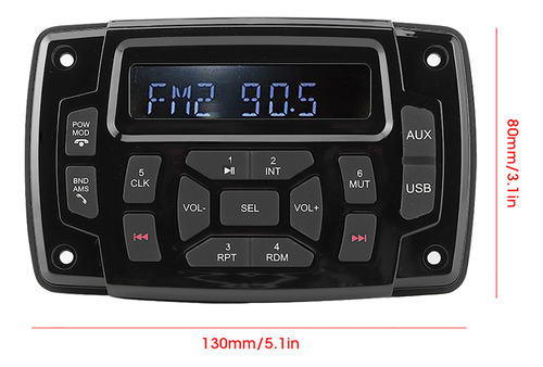 Radio Barco, Reproductor Mp3, 12 V, Receptor Estéreo Fm Am I