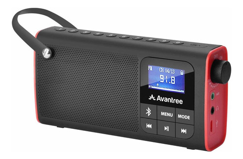 Avantree Sp850 - Radio Fm Portátil Recargable Con Altavoz Bl