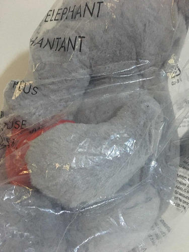 Peluche Elefante Musical A Pila 34cm Hugs Sellado