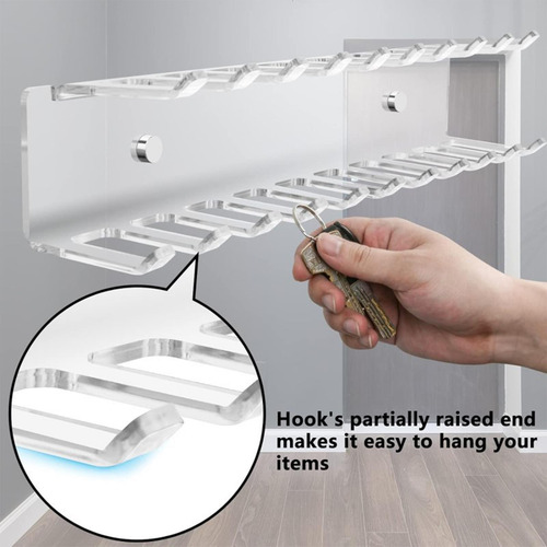 Estante Para Corbatas De Acrílico Montado En La Pared Estant