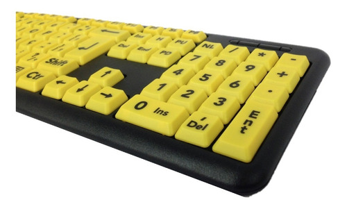 Imagem 4 de 6 de Teclado Baixa Visão Idosos Ampliado Sem Uso De Adesivos