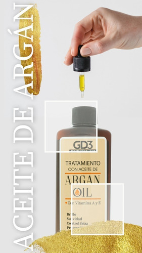Tratamiento Para El Cabello - Aceite De Argán Gd3 240 Ml