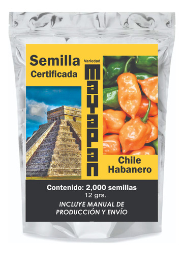 2,000 Semillas De Chile Habanero Mayapán 