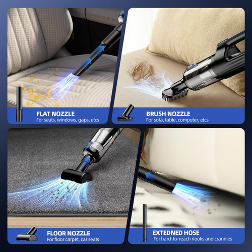Aspiradora Monozel Portátil Para Coche, Inalámbrica, 18000 P