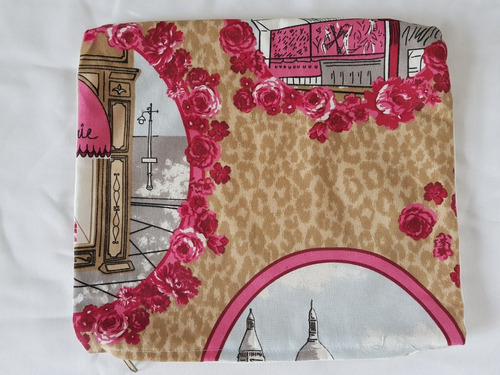 Funda De Almohadon 30x25 Estampado Paris Con Cierre