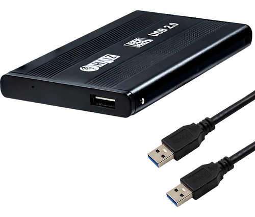 Case Capa Gaveta para HD Externo Sata Haiz Notebook Computador 2.5" Cor Preto