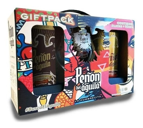 Peñón Del Aguila Gift Pack Clásico - 2 Latas + Copa